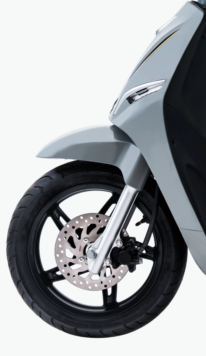 Feliz NEO Xe máy điện VinFast Feliz NEO trang bị vành xe 14inch cho phép di chuyển trên nhiều địa hình
