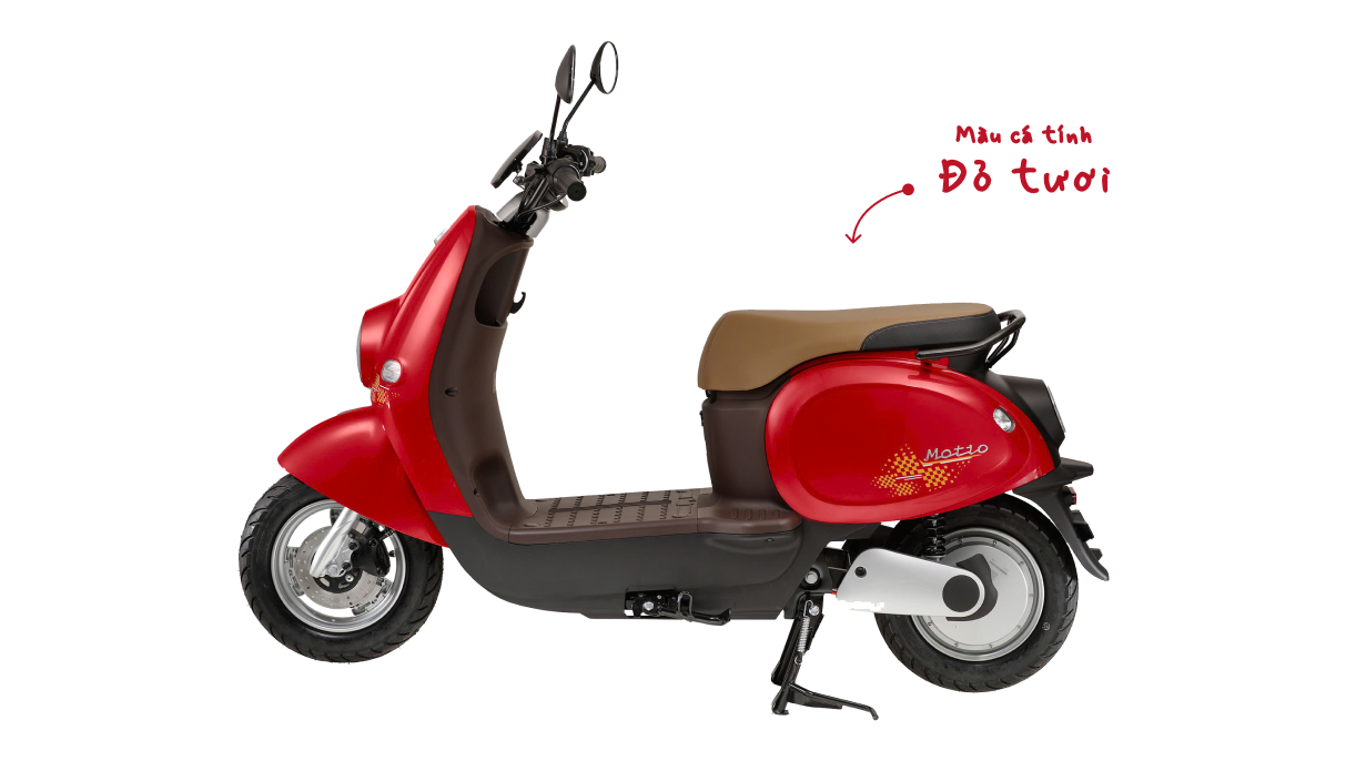 Xe máy điện VinFast Motio màu đỏ