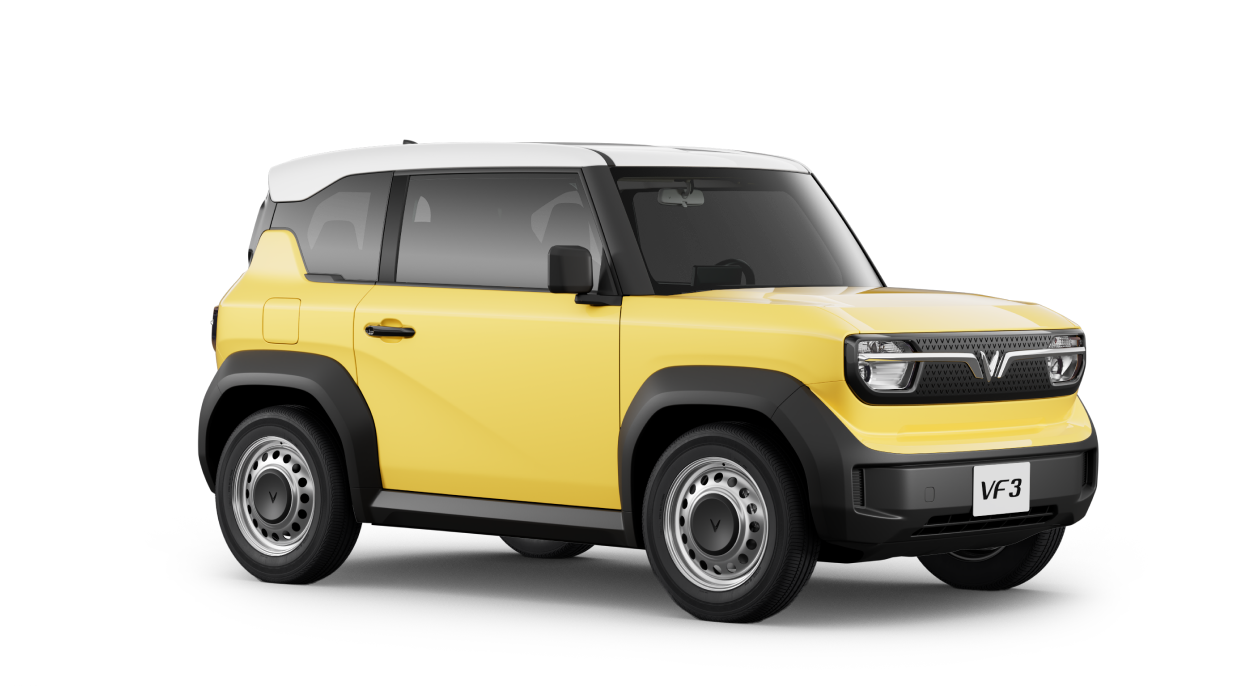 [Hình ảnh xe VinFast VF 3 màu vàng]