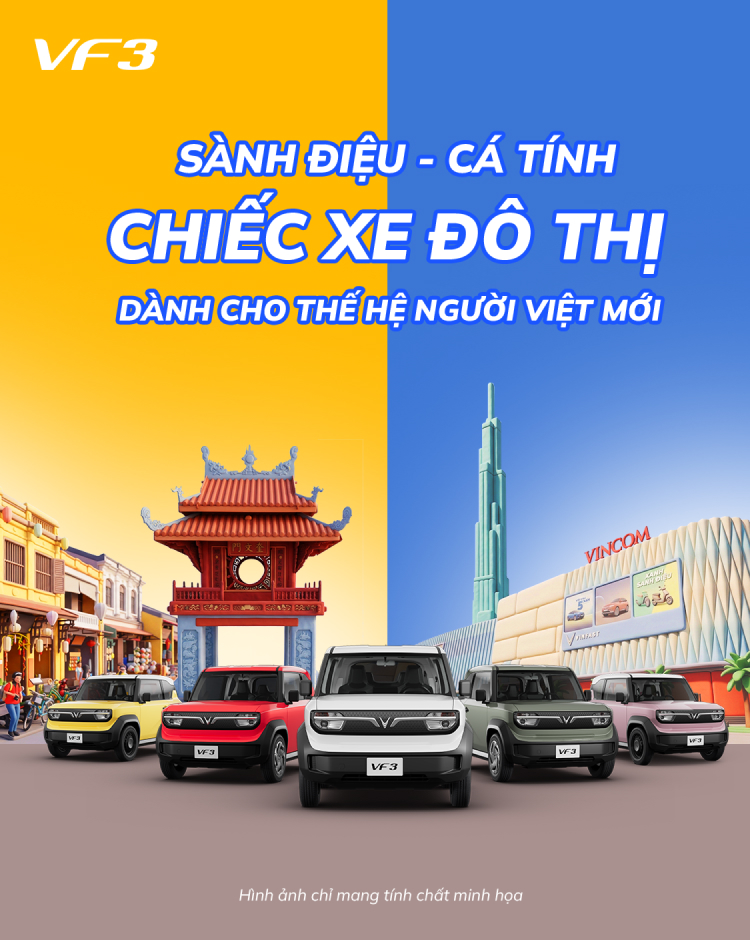 VinFast VF 3 - Xe nhỏ, giá trị lớn.