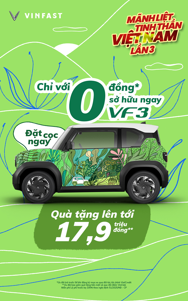 VinFast VF 3 - Xe nhỏ, giá trị lớn.