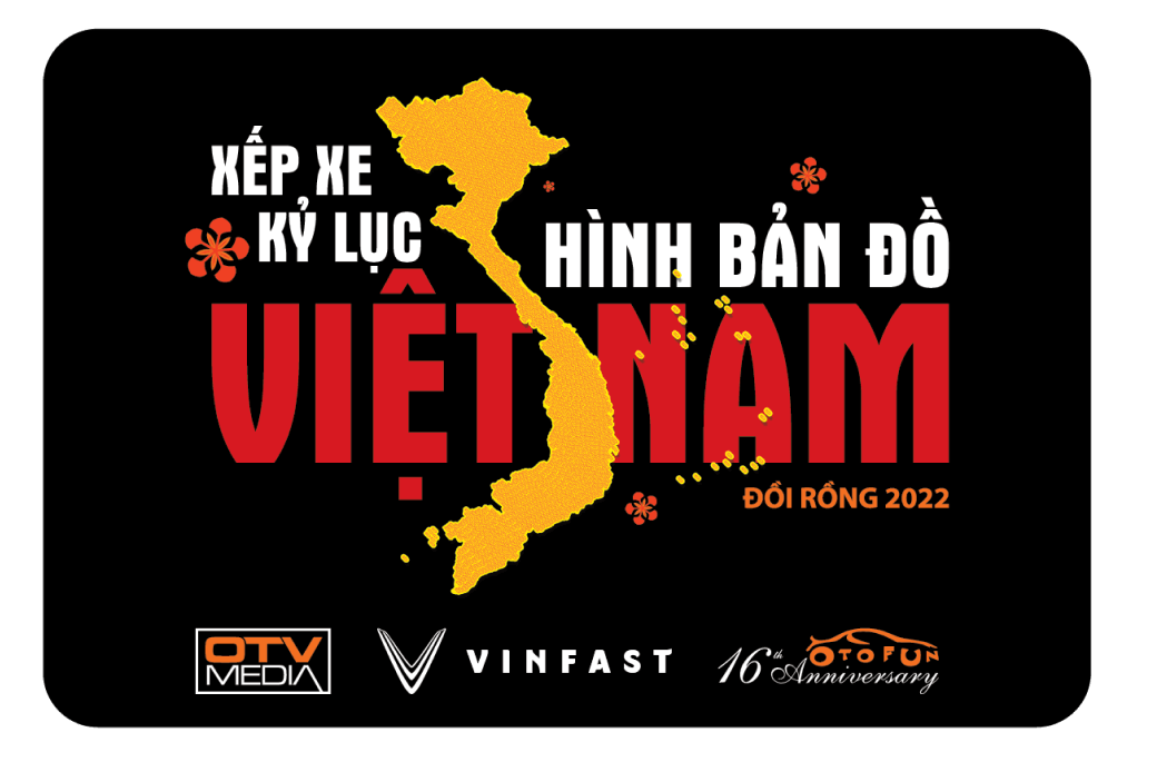 Xếp xe kỷ lục hình bản đồ Việt Nam