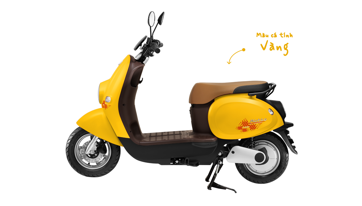 Thiết kế xe máy điện VinFast Motio màu trắng