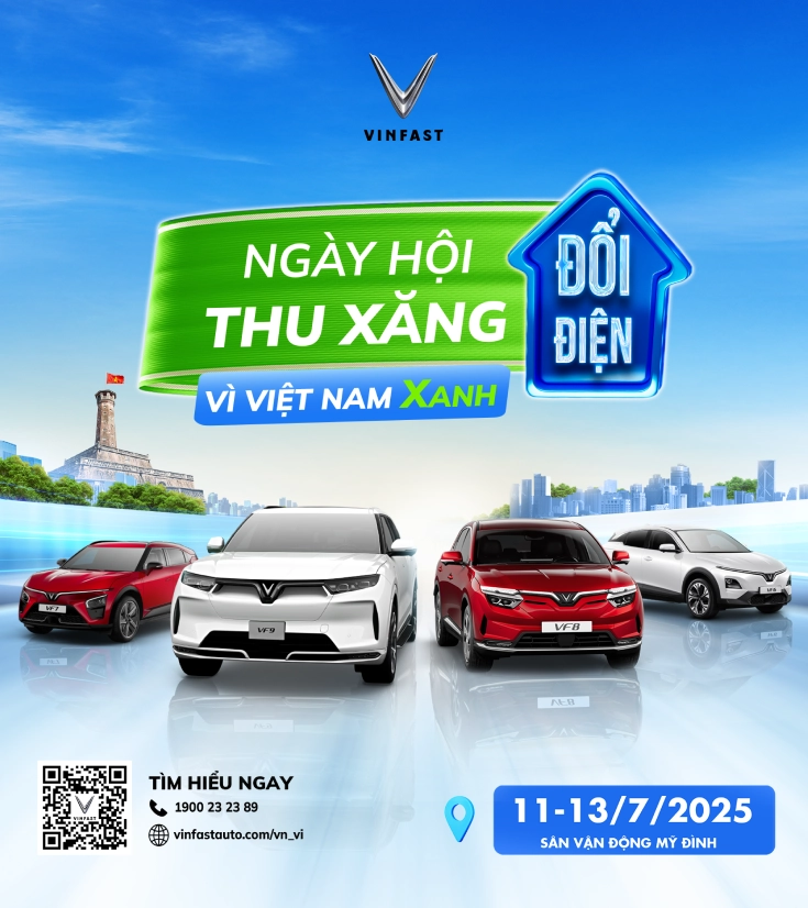 Chương trình Ngày hội Thu Xăng Đổi Điện - Vì Việt Nam xanh Chương trình Ngày hội Thu Xăng Đổi Điện - Vì Việt Nam xanh