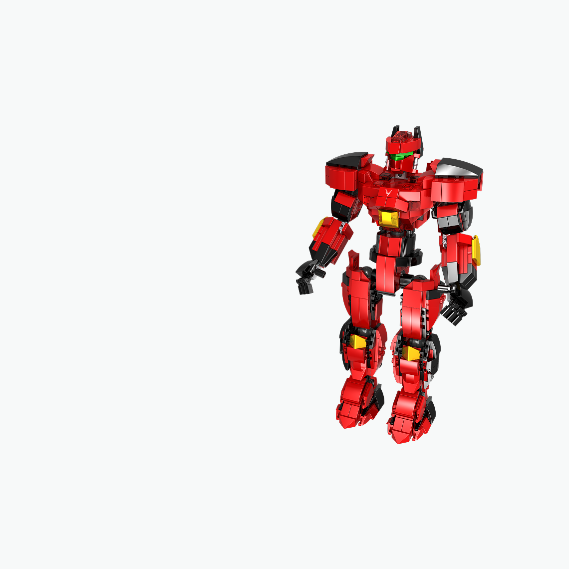 Bộ Xếp H&igrave;nh Robot VinFast VF 9 M&agrave;u Đỏ, , large