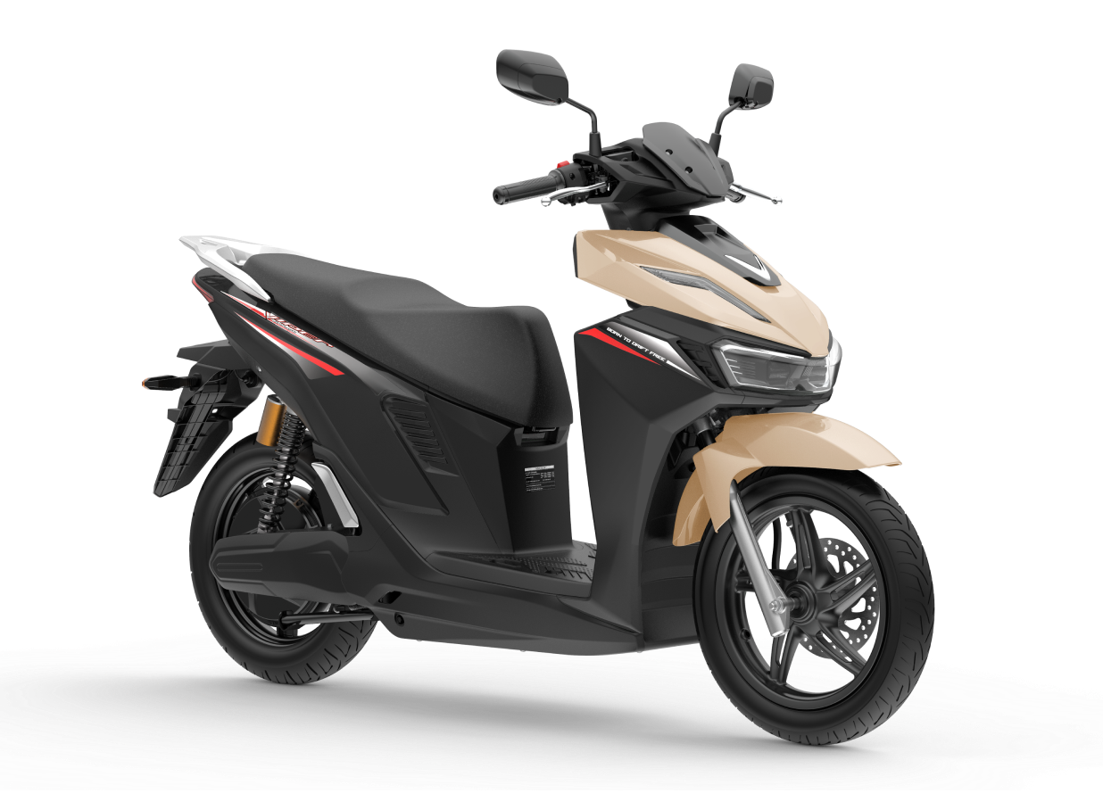 Xe m&aacute;y điện VinFast VIPER m&agrave;u v&agrave;ng c&aacute;t