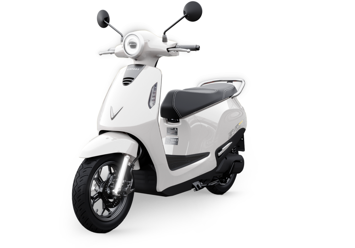 Xe m&aacute;y điện VinFast Evo Grand m&agrave;u trắng ngọc trai