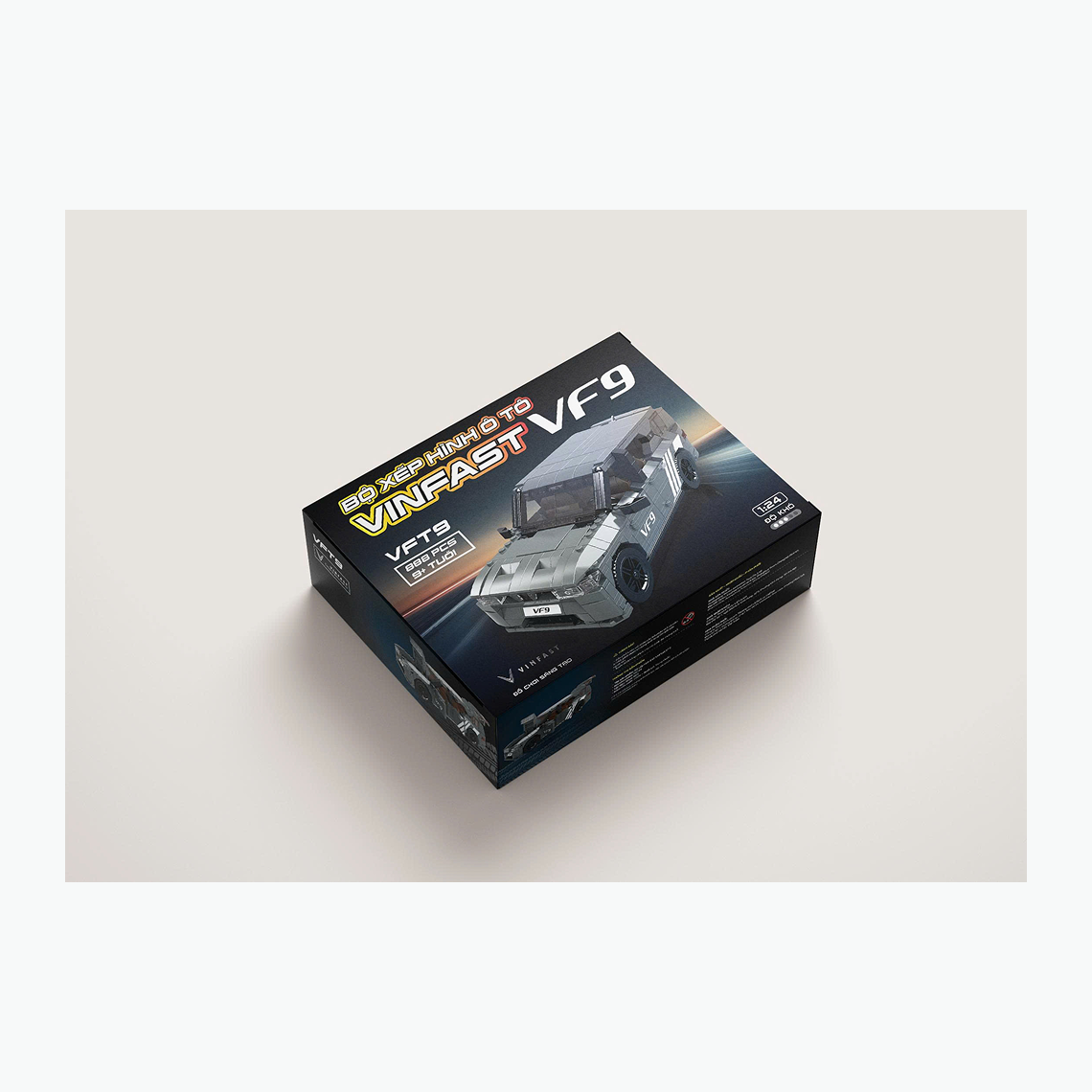 Bộ Xếp H&igrave;nh VinFast VF 9 M&agrave;u X&aacute;m, , large