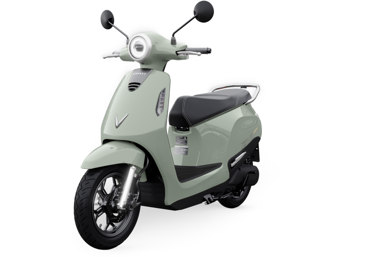 Xe m&aacute;y điện VinFast Evo Grand m&agrave;u xanh oliu