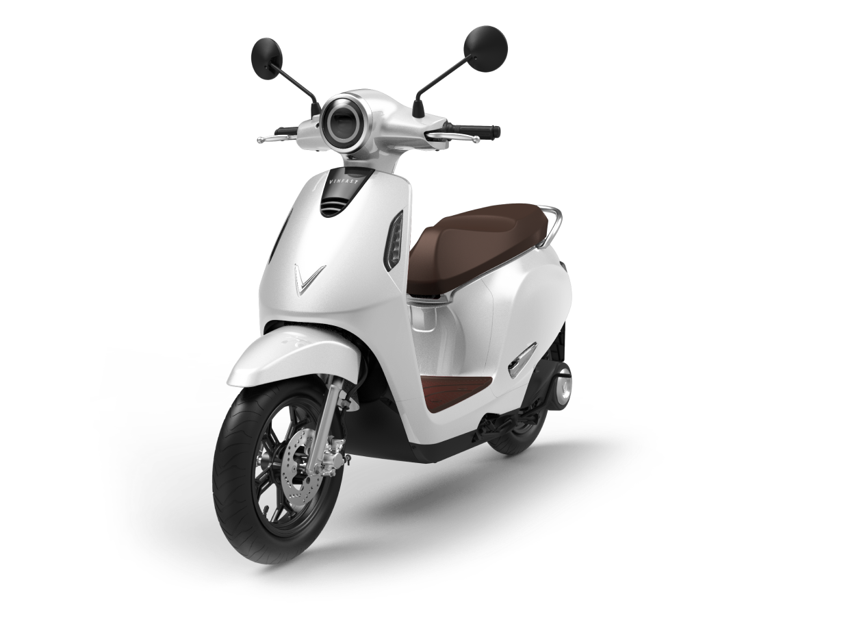 Xe máy điện VinFast Evo200 màu trắng ngọc trai